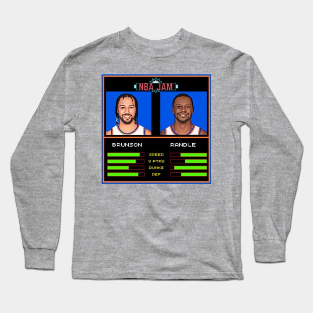 Brunson & Randle - NBA Jam Edition Long Sleeve T-Shirt by M.I.M.P.